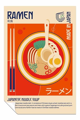Ramen Poster mit japanischem Essen, ungerahmt, Bilder für Wände, Schlafzimmer, Wohnzimmer und Badezimmer, 31 x 20 cm Ramen Poster mit japanischem Essen, ungerahmt, Bilder für Wände, Schlafzimmer, Wohnzimmer und Badezimmer, 31 x 20 cm von Panther Print