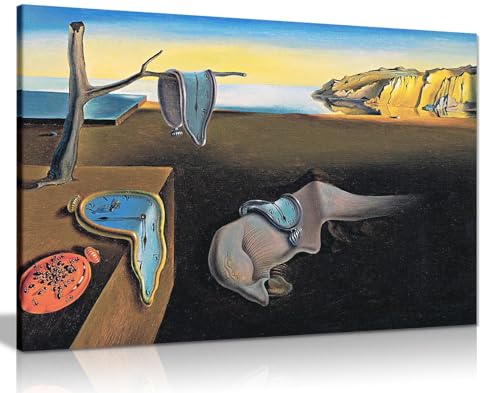 Panther Print Salvador Dali „Die Beständigkeit der Erinnerung Leinwandbild, A0 91x61cm (36x24in) von Panther Print