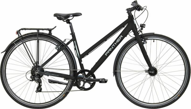 Panther Trekkingrad Touren Bike Laval 3.0 schwarz matt 28" Trapez, 8 Gang Shimano Shimano Tourney Schaltwerk Panther Trekkingrad Touren Bike Laval 3.0 schwarz matt 28" Trapez, 8 Gang Shimano Shimano Tourney Schaltwerk von Panther