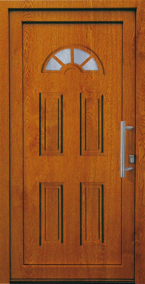 Panto Haustür Modell K001 DIN rechts golden oak 110 x 210 cm von Panto