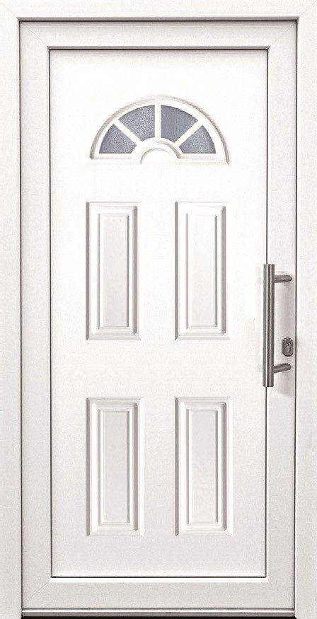 Panto Haustür Modell K001 DIN rechts weiß 110 x 210 cm von Panto