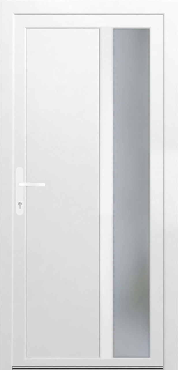 Panto Nebeneingangstür Kunststoff K511 weiß DIN links 88 x 198 cm von Panto
