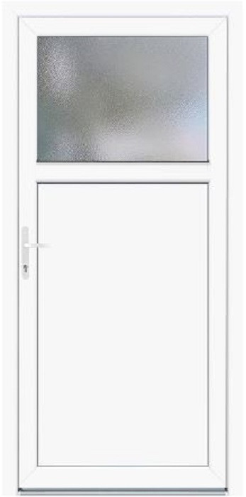 Panto Nebeneinganstür Kunststoff Modell K201 98 x 198 cm DIN links weiß von Panto