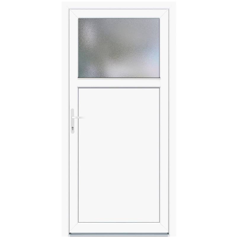 Panto Nebeneinganstür Kunststoff Modell K504 88 x 198 cm DIN links weiß von Panto