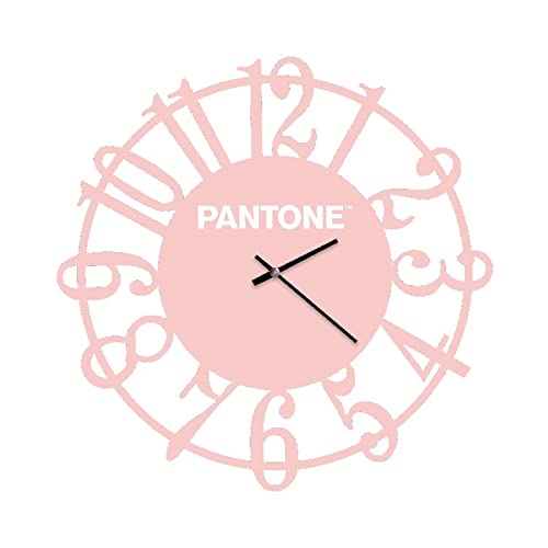 Homemania Wanduhr Lens – Wanddekoration, rund, für Wohnzimmer, Küche, Büro, Rosa, Weiß, Metall, 40 x 0,15 x 40 cm Homemania Wanduhr Lens – Wanddekoration, rund, für Wohnzimmer, Küche, Büro, Rosa, Weiß, Metall, 40 x 0,15 x 40 cm von Homemania