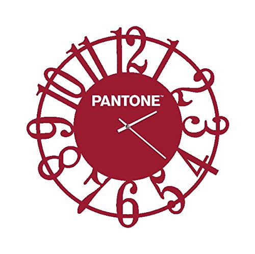 Homemania Runde Wanduhr für Wohnzimmer, Küche, Büro, Bordeaux-Weiß, Metall, 40 x 0,15 x 40 cm, Maße: L 40 x B 0,15 x A40 cm, 0,8 kg Homemania Runde Wanduhr für Wohnzimmer, Küche, Büro, Bordeaux-Weiß, Metall, 40 x 0,15 x 40 cm, Maße: L 40 x B 0,15 x A40 cm, 0,8 kg von Homemania