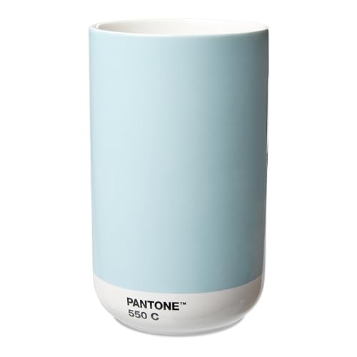 PANTONE Mini Porzellan Vase, in Geschenkbox, 500ml, Light Blue 550C von Pantone