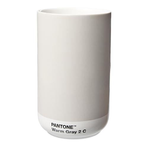 PANTONE Mini Porzellan Vase, in Geschenkbox, 500ml, Warm Gray 2C von Pantone