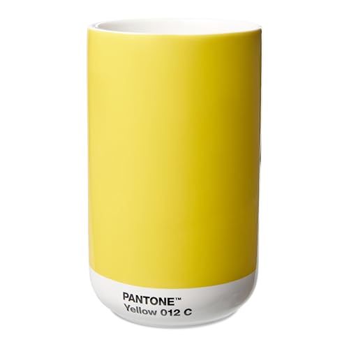 PANTONE Mini Porzellan Vase, in Geschenkbox, 500ml, Yellow 012C von Pantone