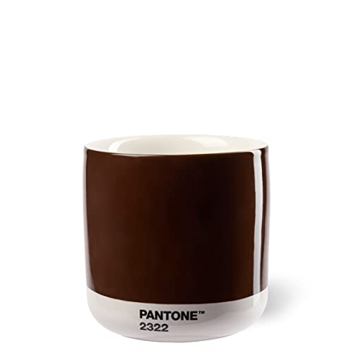 PANTONE Porzellan Latte Macchiato Thermobecher, 220ml, Brown 2322 von Pantone