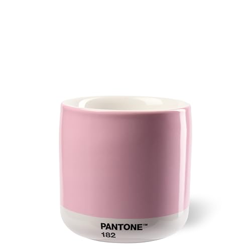 PANTONE Porzellan Latte Macchiato Thermobecher, 220ml, Light Pink 182 C von Copenhagen Design