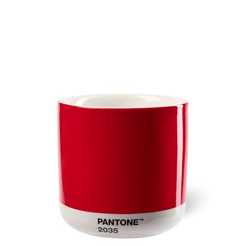 PANTONE Porzellan Latte Macchiato Thermobecher, 220ml, Red 2035 C 101022035 Einheitsgröße von Copenhagen Design