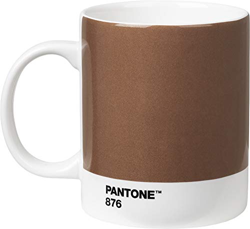 Pantone Porzellan Becher, Kaffeetasse 375 ml, mit Henkel, spülmaschinenfest, gold von Pantone