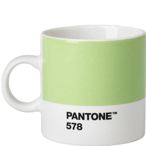 Pantone Espressotasse, Porzellan, Light Green 578, 6.1 x 6.1 x 8.2 cm von Copenhagen Design
