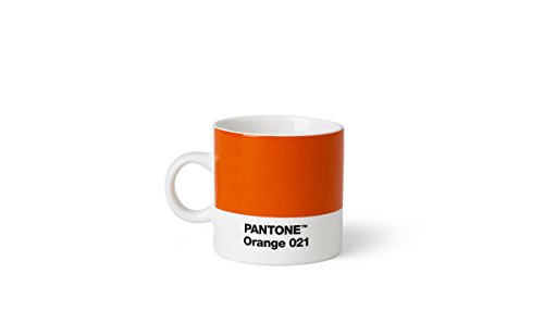 Pantone Espressotasse, Porzellan, Orange 021, 6.1 x 6.1 x 8.2 cm von Copenhagen Design