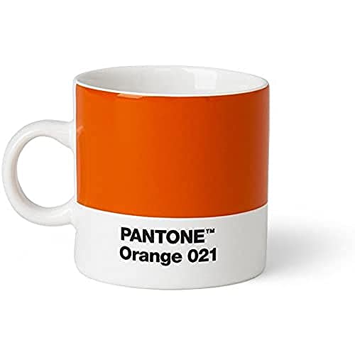 Pantone Espressotasse, Porzellan, Orange 021, 6.1 x 6.1 x 8.2 cm von Pantone