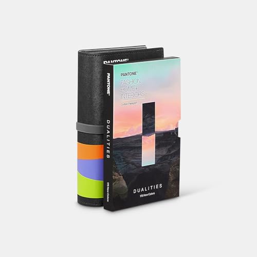 Pantone FHIC200C Cotton Passport – Baumwoll-Farbreferenz im tragbaren Ziehharmonika-Format im Folio-Stil – Mit weißer Maske für eine genaue Farbauswertung von Pantone