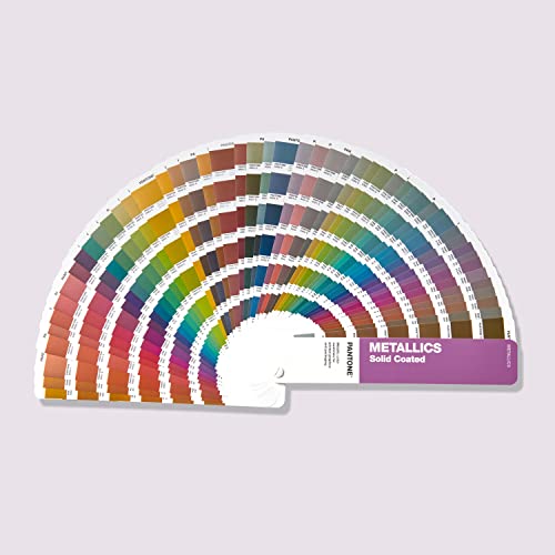 Pantone GG1507B Metallics Guide – Wässrig glänzender und metallisch beschichteter Farbfächer in chromatischer Farbanordnung von Pantone