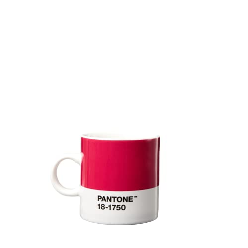 Pantone Porzellan Espressotasse, 120ml, Color of the Year (CoY) 2023: Viva Magenta 18-1750 von Pantone
