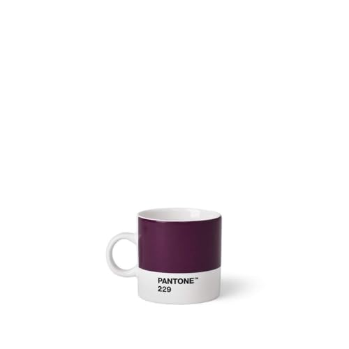 Pantone Espressotasse, Porzellan, Aubergine 229, 6.1 x 6.1 x 8.2 cm von Pantone