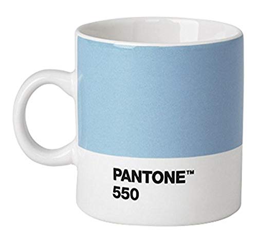 Pantone Espressotasse, Porzellan, Light Blue 550, 6.1 x 6.1 x 8.2 cm von Pantone