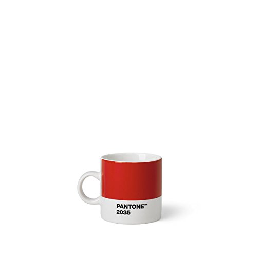 Pantone Espressotasse, Porzellan, Red 2035, 6.1 x 6.1 x 8.2 cm von Pantone