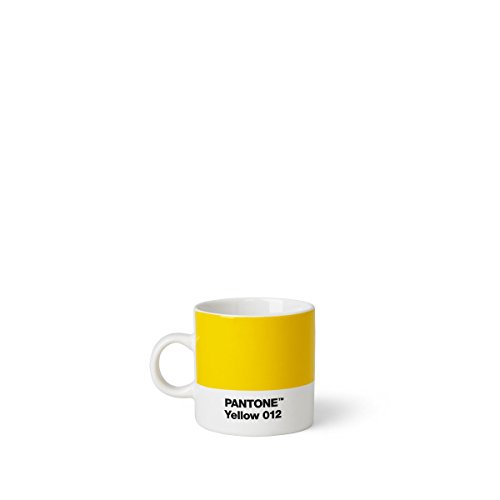 Pantone Espressotasse, Porzellan, Yellow 012, 6.1 x 6.1 x 8.2 cm von Pantone