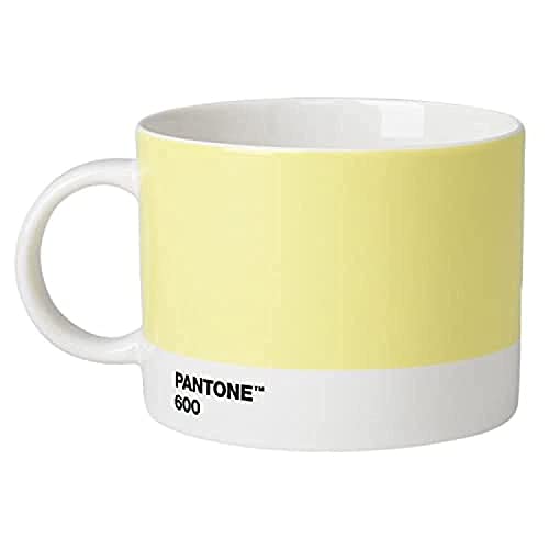Pantone Teebecher, Porzellan, Light Yellow 600, 10.4 x 10.4 x 8 cm von Copenhagen Design