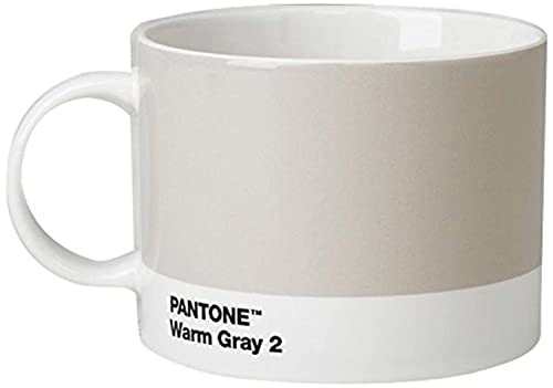 Pantone Teebecher, Porzellan, Warm Gray 2, 10.4 x 10.4 x 8 cm von Copenhagen Design