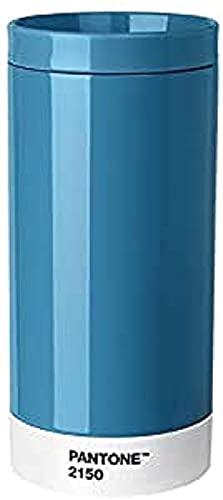 Pantone Reisebecher, Edelstahl, ABS, Blue 2150,7.5 x 7.5 x 16.4cm von Copenhagen Design