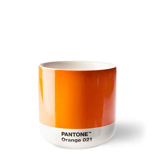 Pantone doppelwandiger Porzellan-Thermobecher Cortado, ohne Henkel, 190ml, Orange 021 von Copenhagen Design
