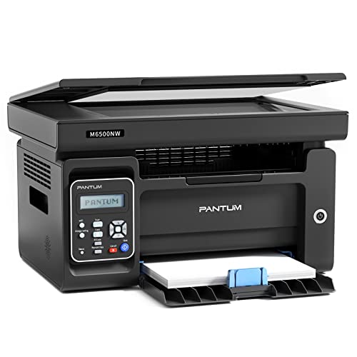 PANTUM M6500NW Multifunktions-Laserdrucker, Monolaser (PANTUM App, Airprint,Drucker Scanner, Kopierer, A4, WLAN, Schwarz-weiß-Drucker) von PANTUM