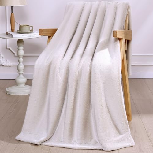 PanxHome Kuscheldecke Flauschig, 490GSM 130x160cm Dicke Decke Kaninchenfell Fleecedecke, Winter Wärmedecke Sofadecke, Hochwertige Wohndecke, Fleecedecke, Sofadecke, Tagesdecken, Beste Geschenkauswahl von PanxHome