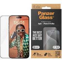 PanzerGlass™ UWF mit Applikator Display-Schutzglas für Apple iPhone 15 Pro Max von PanzerGlass™