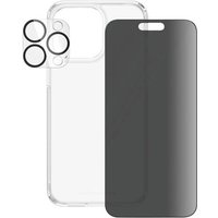 PanzerGlass 3-in-1 Privacy Bundle  Glass + Case + Lens  Hülle + Schutzglas Set Apple iPhone 15 P von PanzerGlass