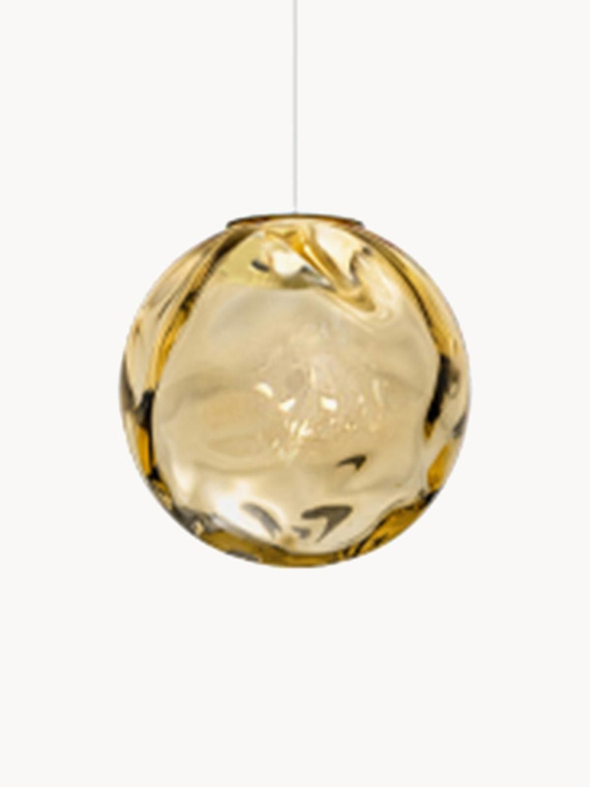 LED-Pendelleuchte Murané aus getöntem Glas, handgefertigt von Panzeri