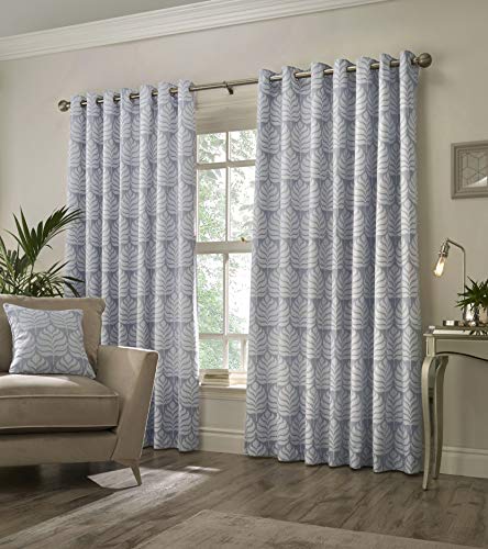 Paoletti 2 Horto Vorhänge mit Ösen, Polyester, blau, W 72" x L 90.2" (1 Panels) Paoletti 2 Horto Vorhänge mit Ösen, Polyester, blau, W 72" x L 90.2" (1 Panels) von Paoletti