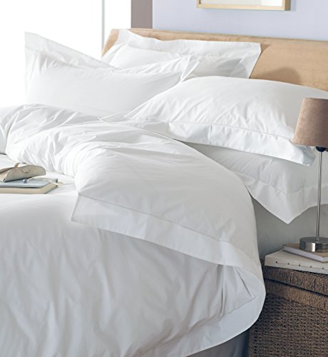 5 Paoletti - Sterne-Hotel Quality Oxford Doppelbett Größe Bett Set - 200 Fadenzahl Perkal Weiße Baumwolle - Maschinenwäsche von Paoletti