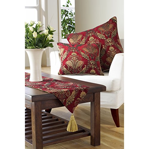 Shiraz Tischläufer - Burgunder-Rot Und Gold - 33 X 230cm von Paoletti