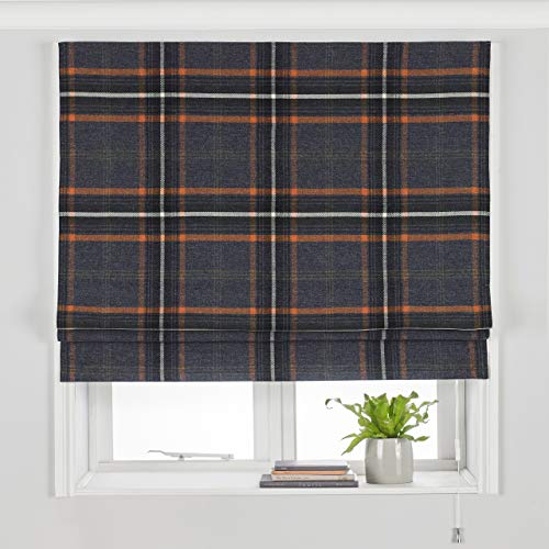 Paoletti Aviemore Raffvorhang, Polyester, Rost, 122 x 137cm von Paoletti