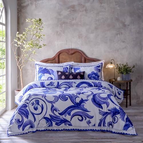 Paoletti Bedrucktes Bettwäscheset aus Baumwolle Azzurro – Blau – Doppelbett Paoletti Bedrucktes Bettwäscheset aus Baumwolle Azzurro – Blau – Doppelbett von Paoletti