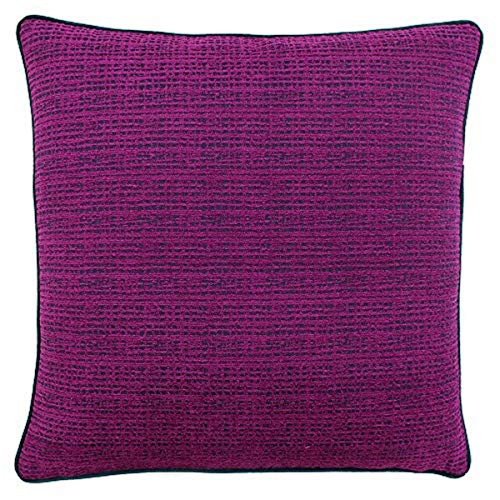 Paoletti CHISWICK FEATH CUSH 50X50 MAG/EM, Viskose Polyester, Magenta/Smaragd, 50x50cm von Paoletti