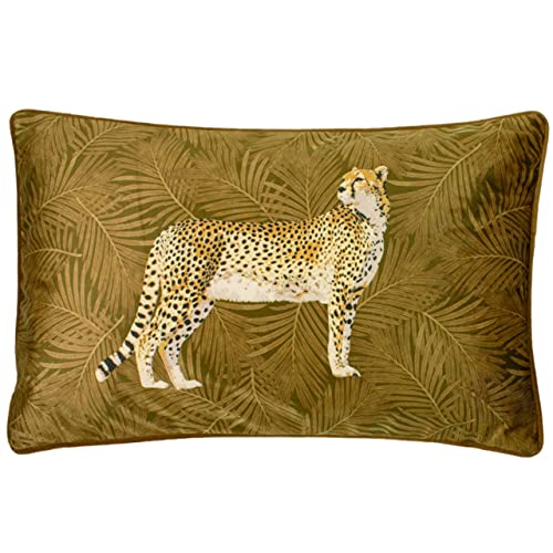 Paoletti Cheetah Wald Kissen, Polyester, Gold, 30 x 50cm von Paoletti