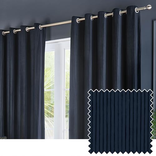 Paoletti Corinthian Samt-Ösenvorhang-Paar – Marineblau – 229 x 229 cm Paoletti Corinthian Samt-Ösenvorhang-Paar – Marineblau – 229 x 229 cm von Paoletti