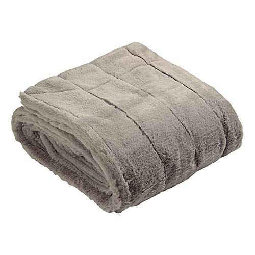 Paoletti Empress Throw 140X200 Grey, Polyester, Grau, 140x200cm von Paoletti