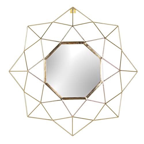 Paoletti Gold Geo Octagonal Wall Spiegel von Paoletti