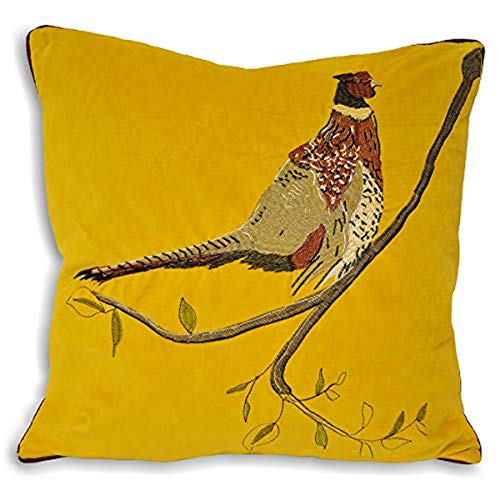 Paoletti Hunter Velvet Kissenbezug, Senf, 45 x 45cm von Paoletti