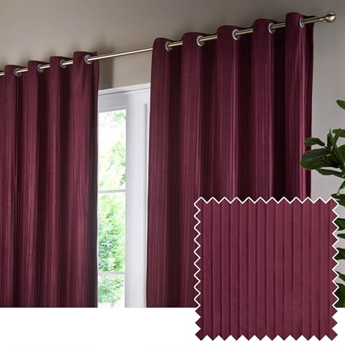 Paoletti Korinthischer Samt-Ösenvorhang, Paar – Merlot – 117 x 183 cm Paoletti Korinthischer Samt-Ösenvorhang, Paar – Merlot – 117 x 183 cm von Paoletti