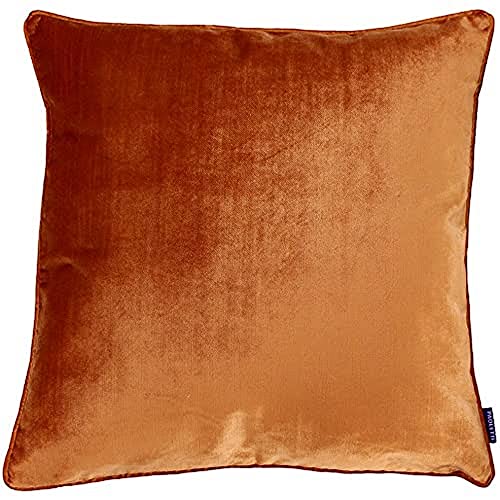 Paoletti LUXE VELVET 55X55 C/CASE RUST, Polyester, Rost, 55x55cm von Paoletti