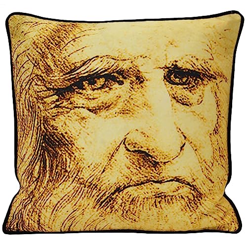 Paoletti Leonardo Selbstporträt Kissen Polyester von Paoletti